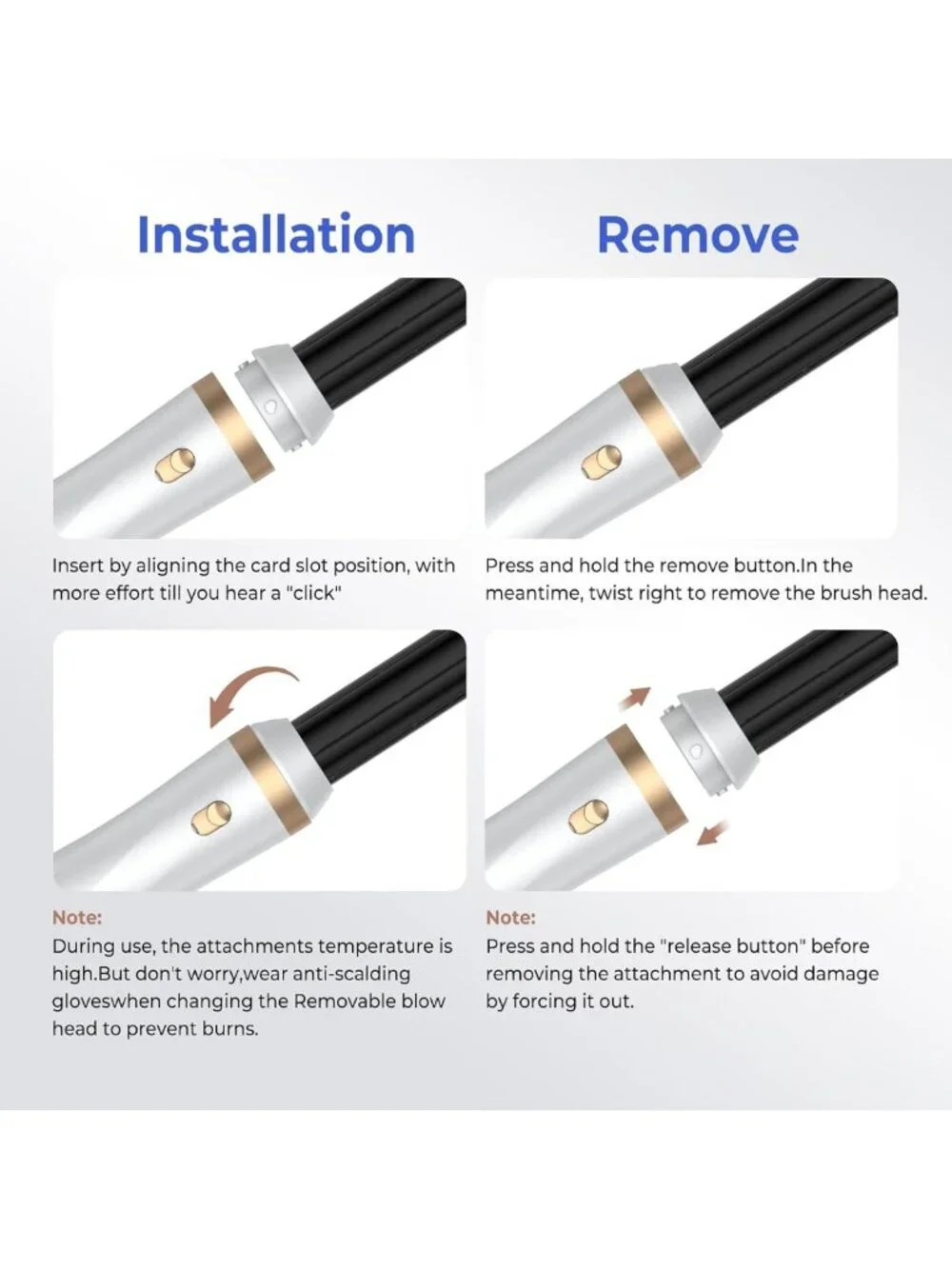 5-in-1 Blow Dryer Brush Set - Ionic Hair Tool for Curling, Volumizing